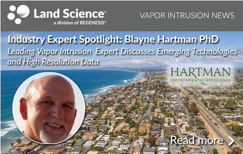 Blayne Hartman PhD, President of Hartman Environmental Geoscience