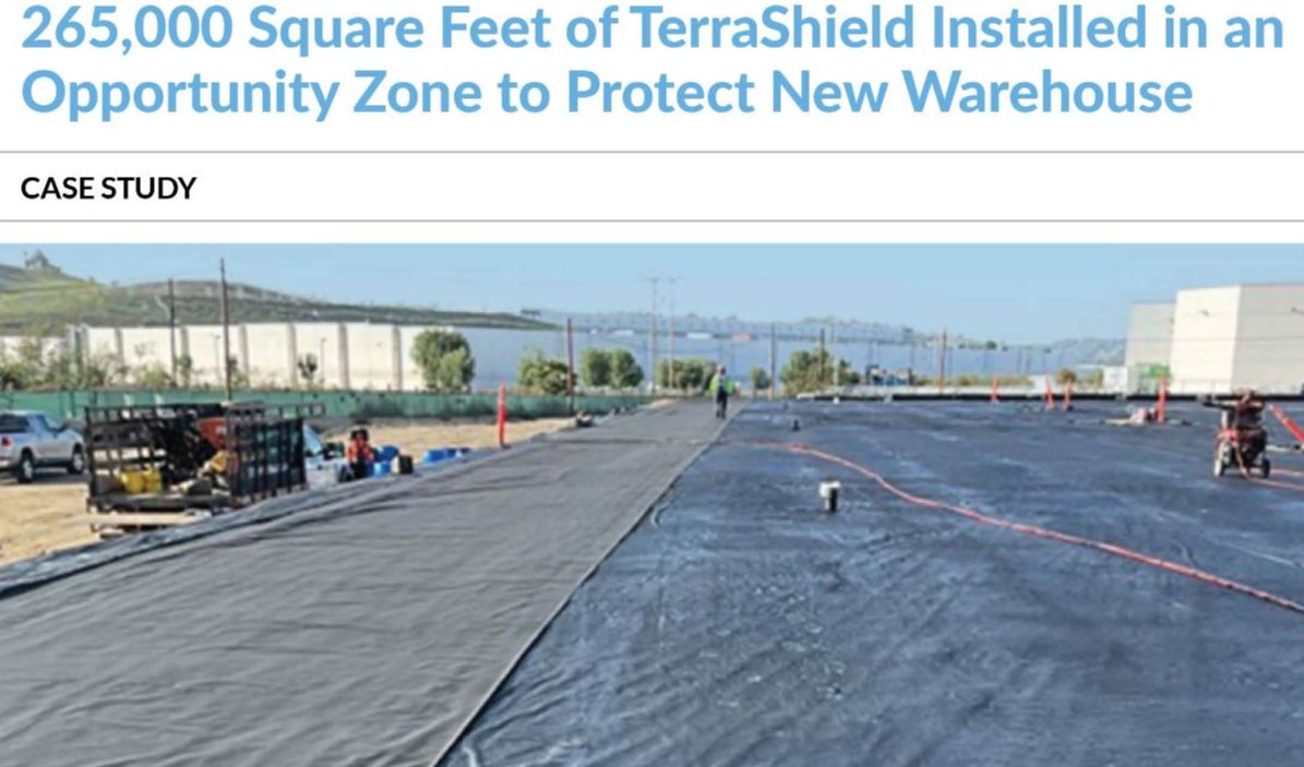 TerraShield Installed in an Opportunity Zone